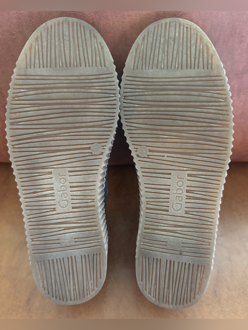 Gabor 73.333.18 Mohair Color Suede Sneakers Gray Ribbon Lace Comfort Shoes US 8 - Picture 11 of 12